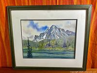 Framed watercolour artwork full view