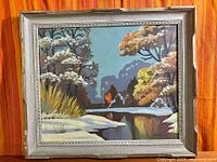 Full view of framed R.A. Jukes painting