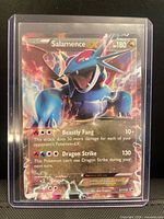 Front of Salamence EX XY170 card in top-loader