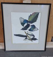 Front view showing entire framed print
