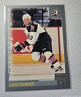 Front view of the 2000-01 O-Pee-Chee Doug Gilmour hockey card