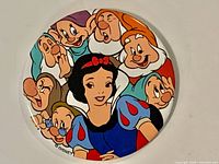 Front view showing Snow White and Seven Dwarfs artwork