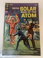 Front cover of Doctor Solar: Man of the Atom issue #25 showing title, artwork, Gold Key logo and price