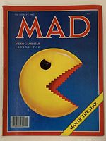 Front cover of MAD Magazine Issue 233 showing Pac-Man "Man of the Year" artwork