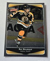 Front of Ray Bourque Ultimate Victory hockey card