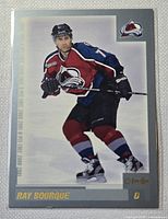 Front view of Ray Bourque O-Pee-Chee 2000-01 Colorado Avalanche hockey card