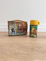 Front view of lunchbox and thermos