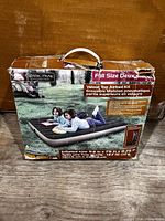 Front of Ozark Trail full-size velour airbed box