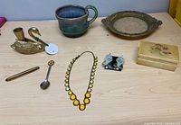 Group shot of all eight items on tabletop