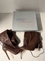 Boots alongside branded box