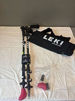 Full set showing poles, carry bag, spare tips