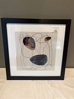 Front view of framed abstract print