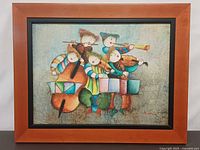 Framed painting front view