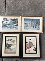 Group shot of all four framed prints