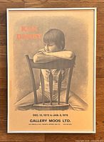 Full front view of framed Ken Danby exhibition poster