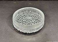 Top angled view showing entire bowl and interior bubble pattern