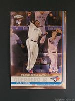 Front of 2019 Topps Chrome Vladimir Guerrero Jr. rookie card