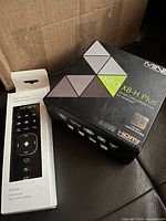 Retail box and boxed remote