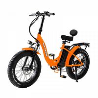 Stock image of Daymak Max S orange e-bike fully assembled