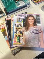 Stack of HELLO! royal family magazines, top issue Kate’s World
