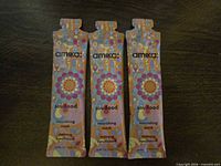 Front view of three Amika Soulfood 10 mL hair mask packets