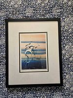 Full view of framed Rick Beaver Forest Tattler print