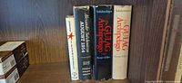 Spines of all four Solzhenitsyn hardcovers on shelf