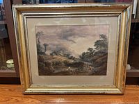 Front view of framed print showing artwork and frame