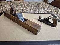 Top view of both planes on table