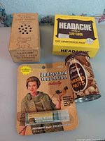 Group shot of all four novelty items