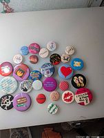All buttons spread out showing variety of designs and sizes