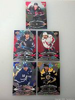 Front view of all five Upper Deck Point Leaders cards