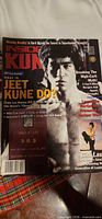 Front cover of 1997 Inside Kung Fu magazine with Bruce Lee portrait and headlines