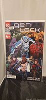 Front view of bagged Gen:LOCK #1 comic showing full cover artwork