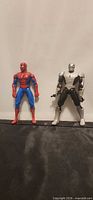 Both Spider-Man figures front view for scale and comparison