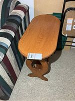 Top view of oak end table