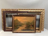 Front view of all four frames showing sizes and finishes