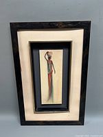 Full view of framed painting