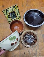 group shot of all five ceramic pieces