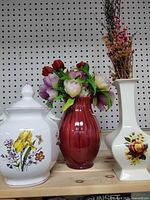 Group shot of all three items on shelf