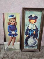 Both artworks side by side to show size relationship and overall view