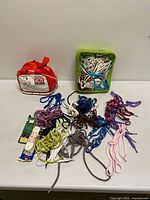 Overview of all laces, Disney bag and clear organizer