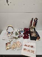 Overview of entire assortment on table