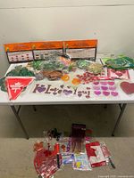 Overview of all seasonal decorations on table