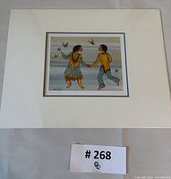 Full view of matted unframed print