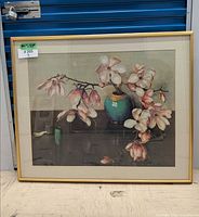 Front view of framed print showing artwork, matting and frame