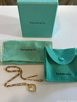 Necklace with Tiffany & Co. box and pouches