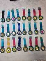 All 24 watches laid out in four rows