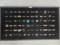 Full tray showing all rings in rows