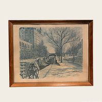 Full view of framed artwork showing frame style and overall image